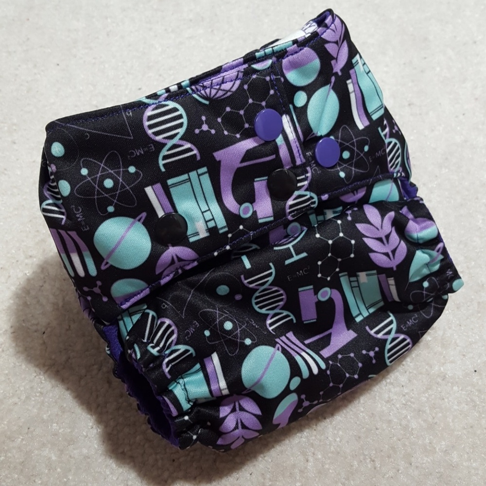 NWT Laboratory print pocket cloth diaper